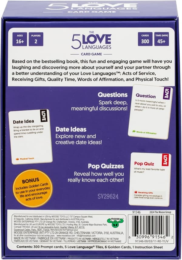The 5 Love Languages® Card Game for Couples – 300 Conversation Starters