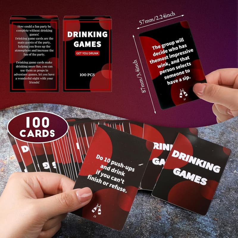Bachelorette Party Drinking Game Cards for Adults