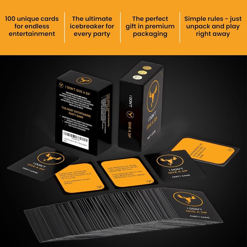 Drinking Game Party Cards - Fun Couples' Gift for Birthdays