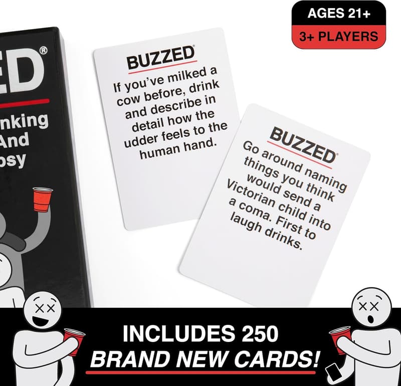 Buzzed: Hilarious Drinking Card Game for Adults
