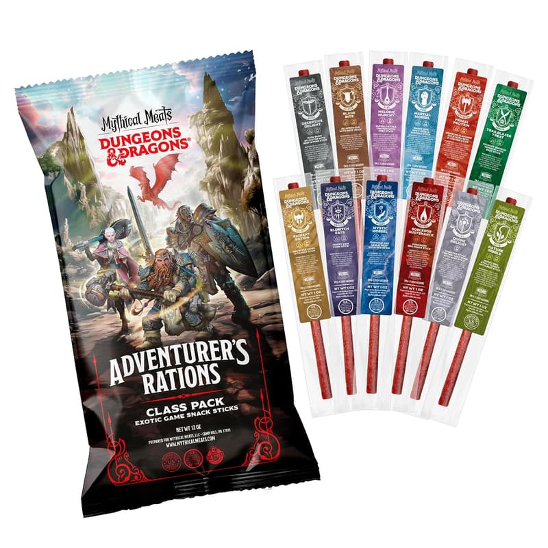 Dungeons & Dragons Jerky Stick Variety Pack - 12 Sticks