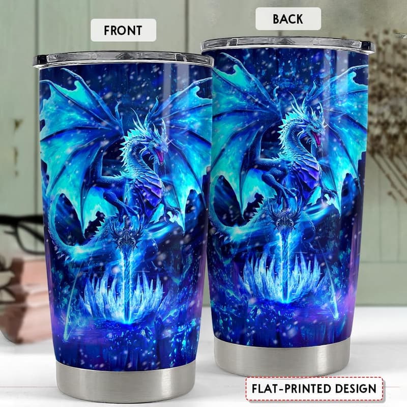 Blue Dragon 20oz Stainless Steel Insulated Tumbler - Gift for All Occasions