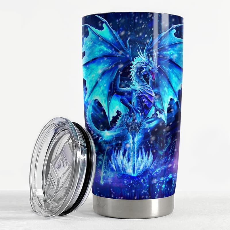 Blue Dragon 20oz Stainless Steel Insulated Tumbler - Gift for All Occasions