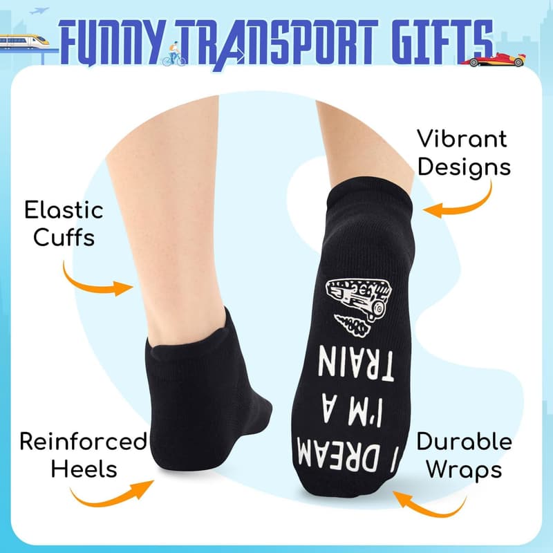 Transportation-Themed Socks for Men and Women