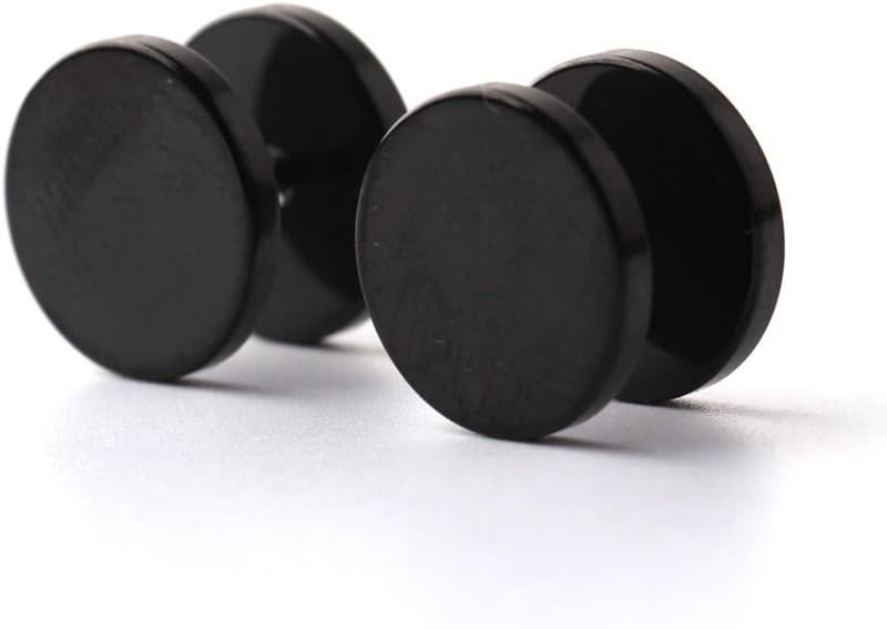 Stainless Steel Fake Screw Stud Earrings for Men and Women