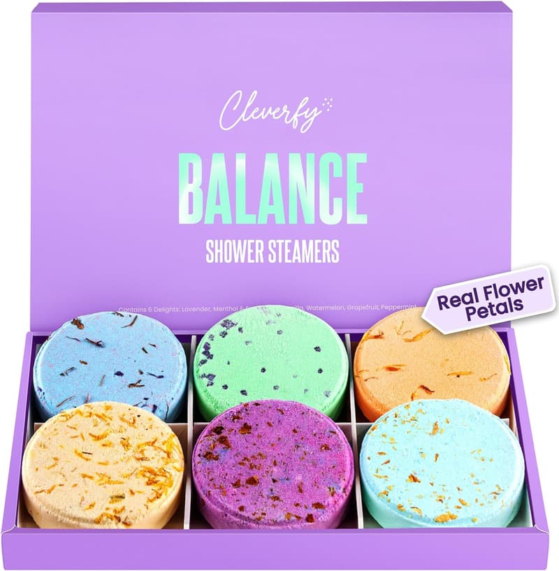 Aromatherapy Shower Steamers for Self-Care & Relaxation – 6 Tablets