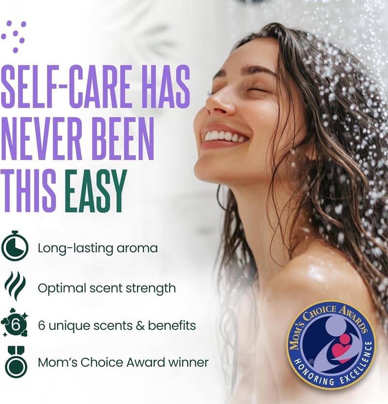 Aromatherapy Shower Steamers for Self-Care & Relaxation – 6 Tablets
