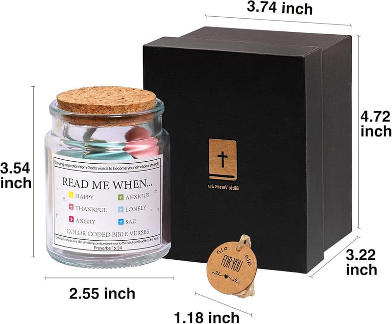 Graduation Christian Verse Jar - Daily Motivational Gift for All