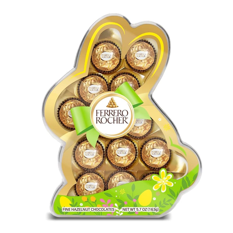 Easter Gift: Ferrero Rocher Bunny-Shaped Box, 13 Count