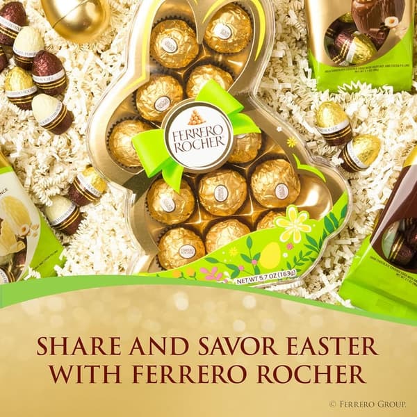 Easter Gift: Ferrero Rocher Bunny-Shaped Box, 13 Count