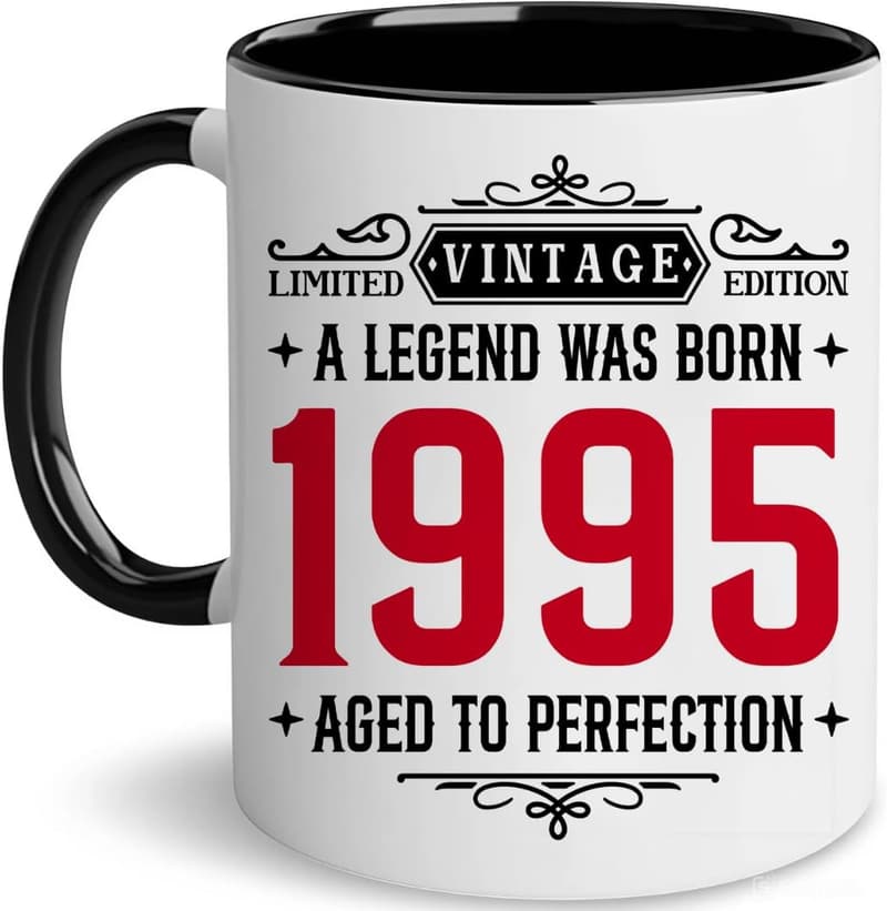 30th Birthday Vintage 1995 Mug for Him/Her