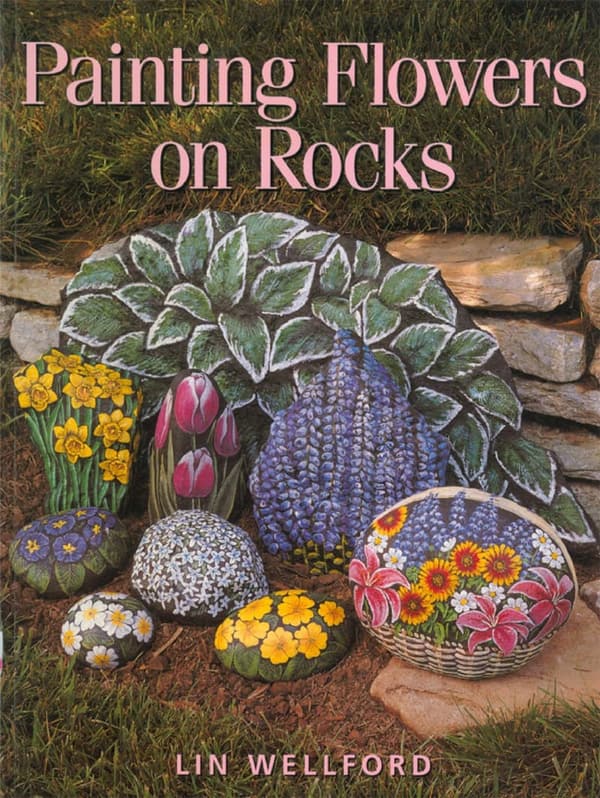 Floral Rock Art Painting