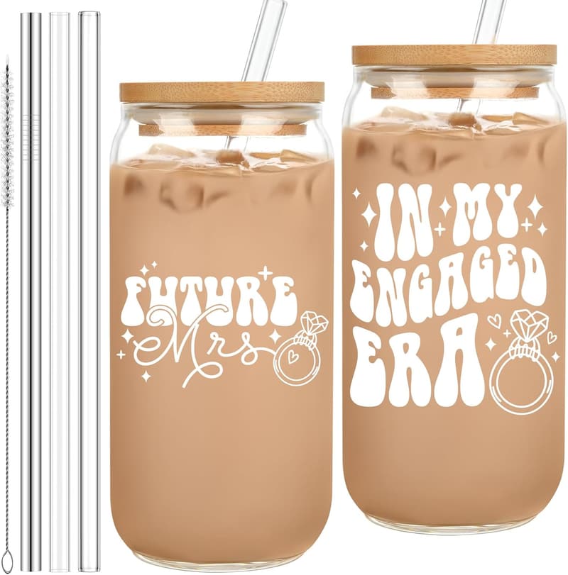 Future Mrs. Glass Cup - Perfect Engagement Gift