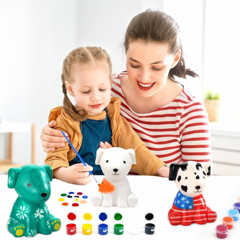 DIY Dog Night Light Painting Kit for Kids, Creative Art Supplies