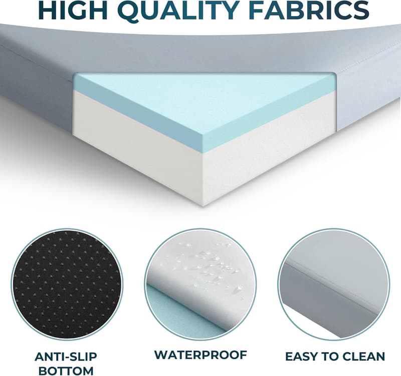 Waterproof Memory Foam Camping Sleeping Pad with Travel Bag