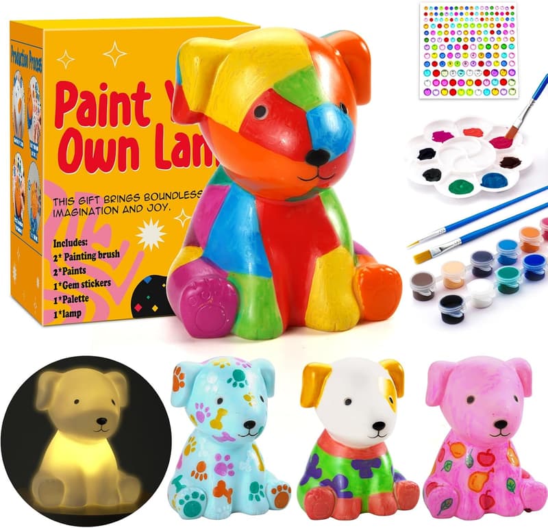 DIY Dog Lamp Painting Kit - Creative Gift for Ages 4+