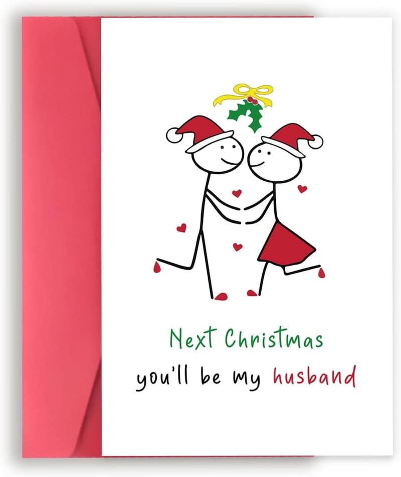 Romantic Christmas Love Card for Boyfriend