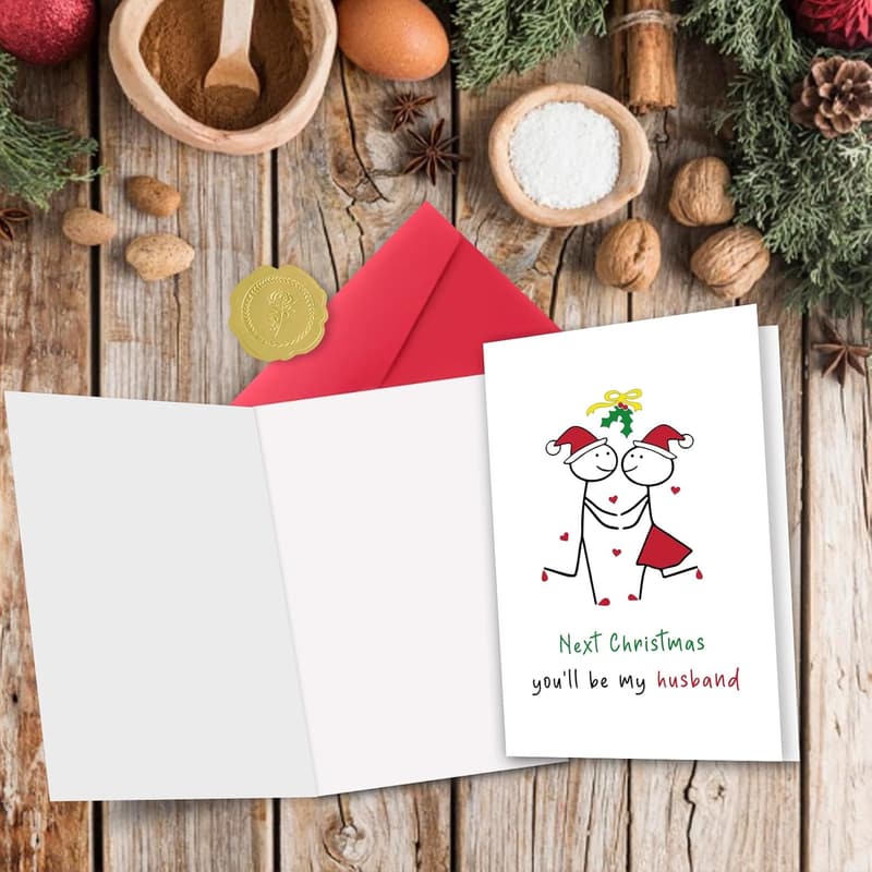 Romantic Christmas Love Card for Boyfriend