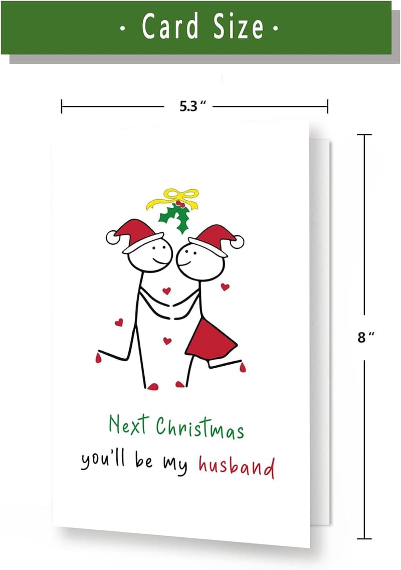 Romantic Christmas Love Card for Boyfriend