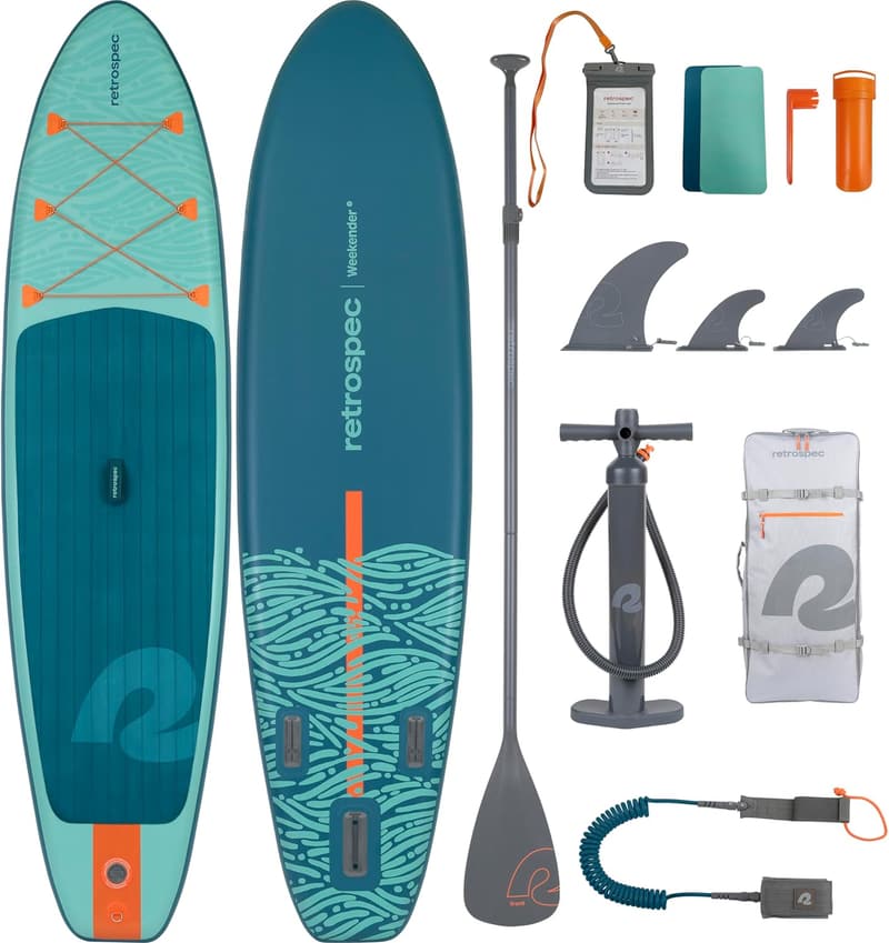 Inflatable Stand Up Paddle Board Kit for Adults - 10’6”, Lightweight