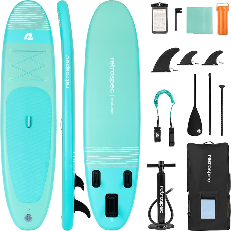 Lightweight Inflatable Stand Up Paddle Board with Accessories, 10'6”