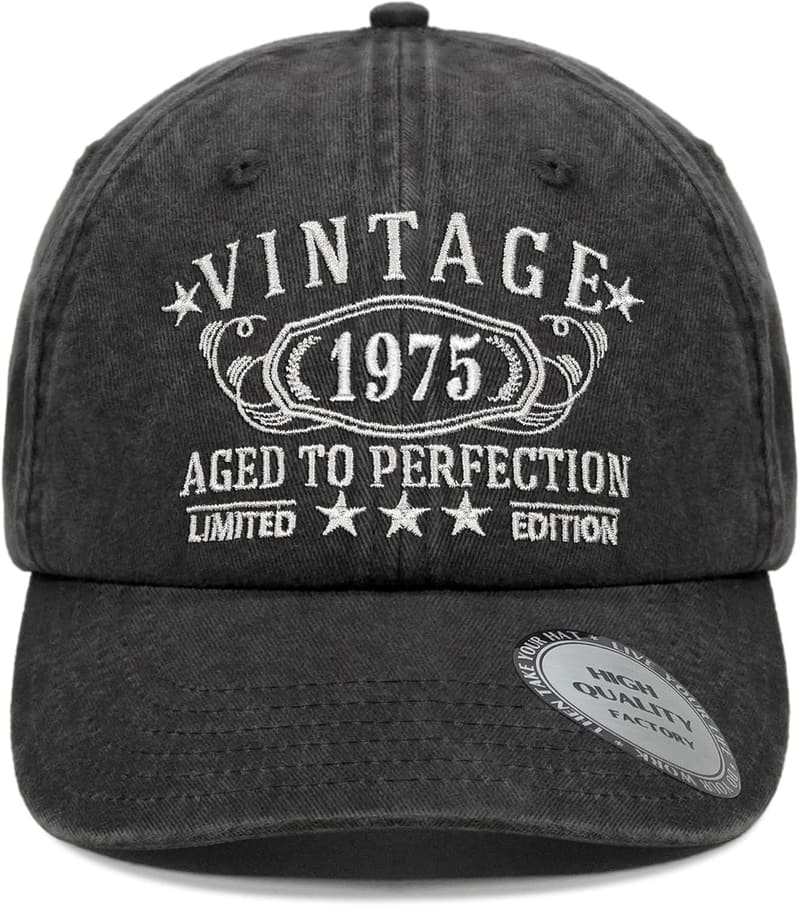 Personalized Vintage Hat for 30th-100th Birthday Celebration
