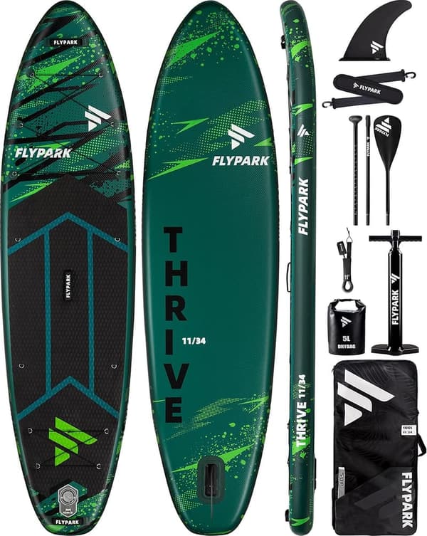 Extra Wide Inflatable Paddle Board for Yoga, 3 Adults, 420lbs
