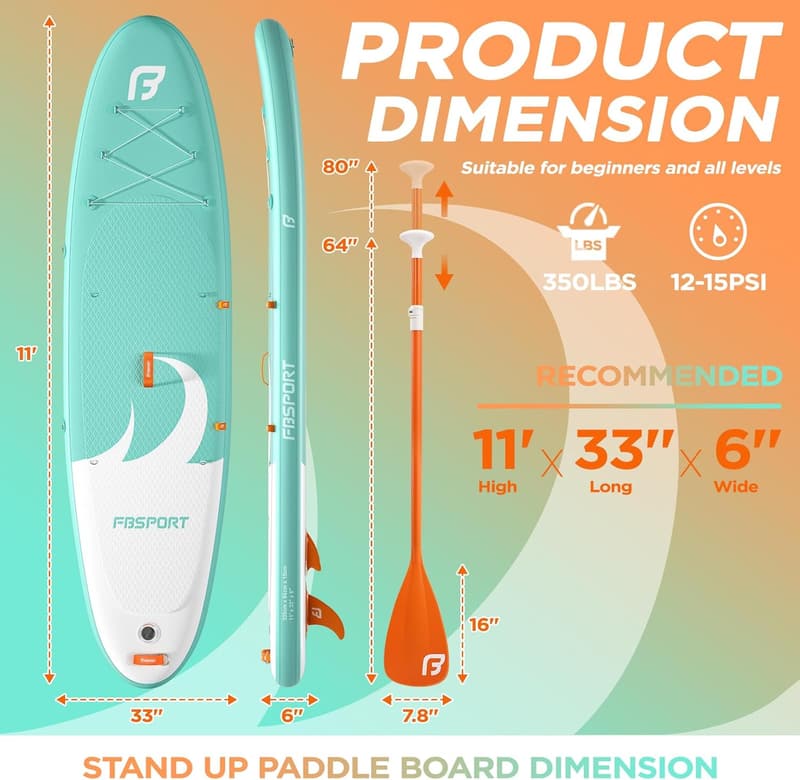 Yoga Paddle Board with Accessories & Carry Bag