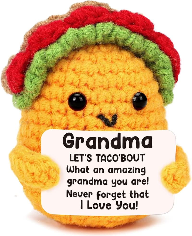 Handmade Crochet Taco Gift for Grandma on Mother’s Day