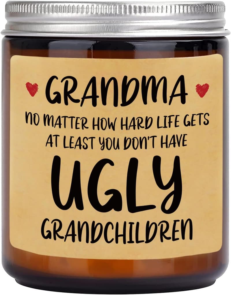 Lavender Scented Soy Wax Candle for Grandma's Birthday
