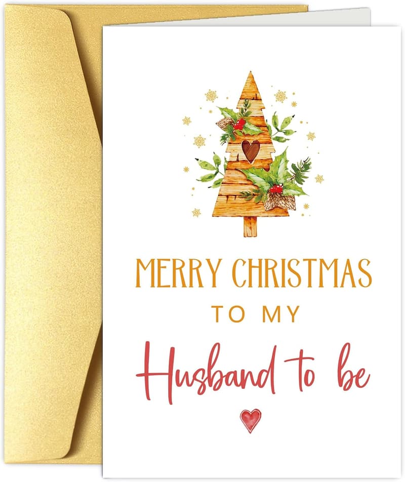 Romantic Christmas Card for Future Husband