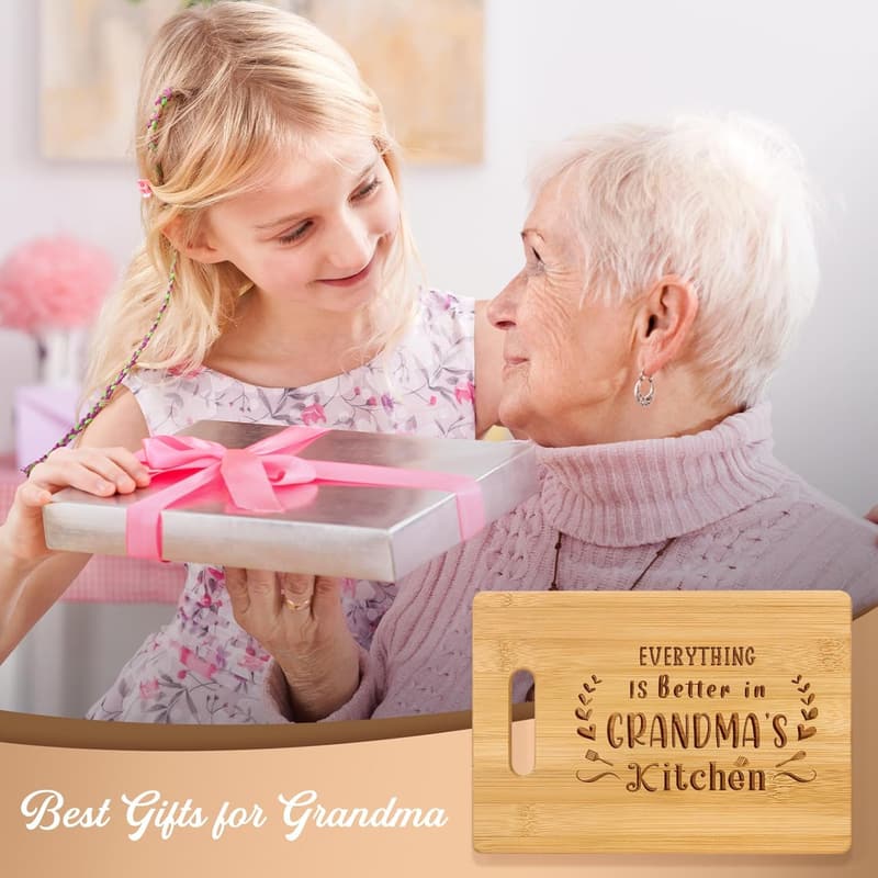 Engraved Bamboo Cutting Board for Grandma's Birthday