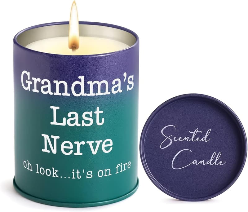 Lavender Scented Candle (10oz) - Funny Gift for Grandma
