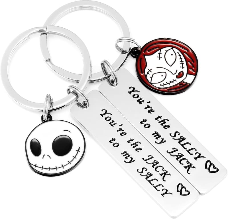 Jack Skellington Keychain for Fans of Nightmare Before Christmas