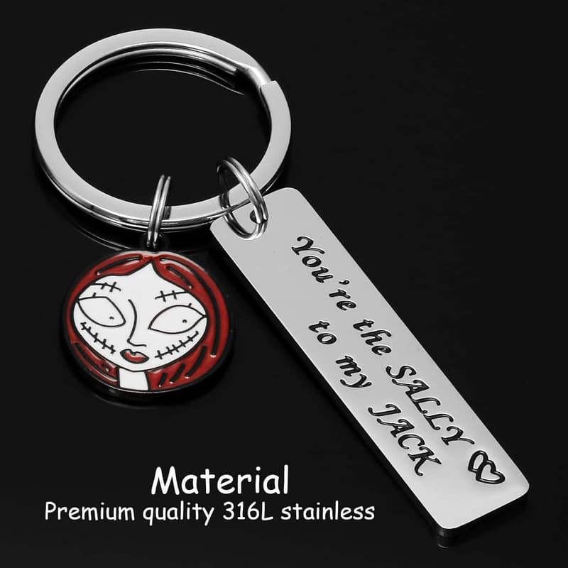 Jack Skellington Keychain for Fans of Nightmare Before Christmas