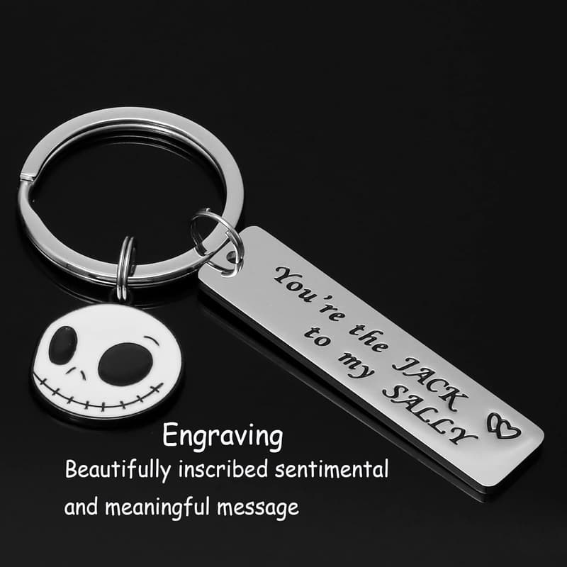 Jack Skellington Keychain for Fans of Nightmare Before Christmas