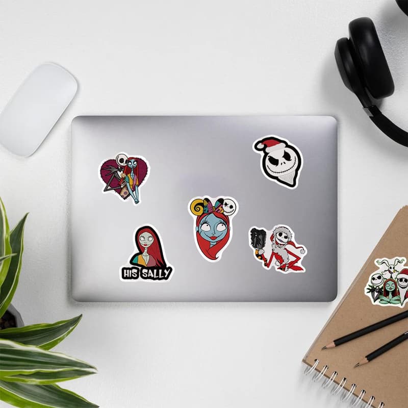 Halloween Stickers Pack - 100 Classic Nightmare Before Christmas Designs