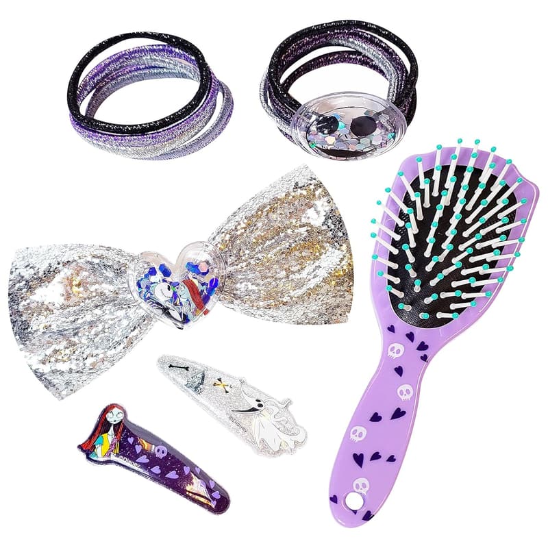 Nightmare Before Christmas Hair Accessory Set with Bow & Snaps