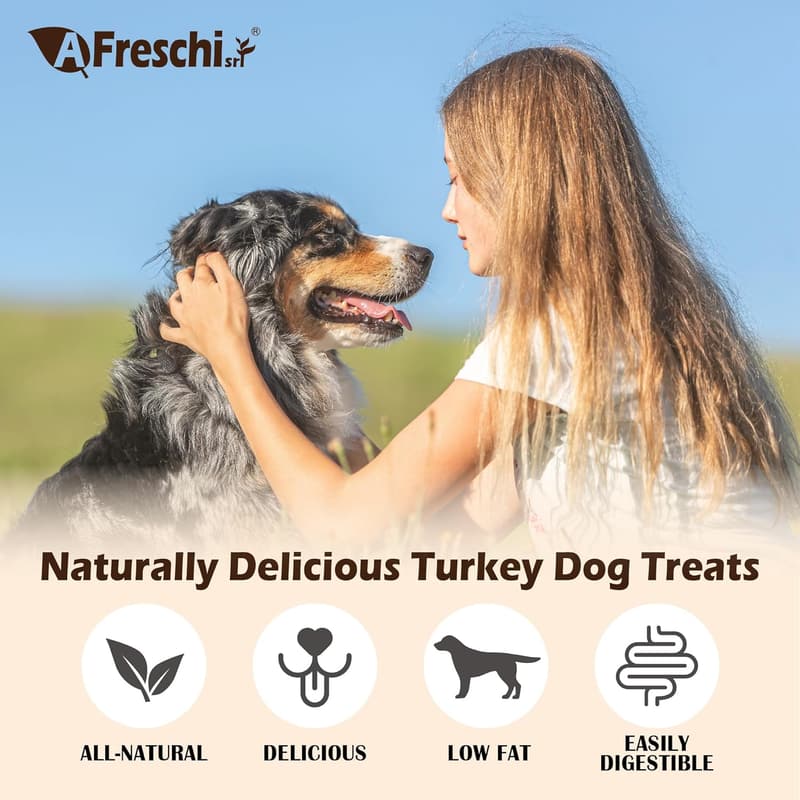 All-Natural Turkey β-Carotene Dog Treats – 6 oz, Hypoallergenic