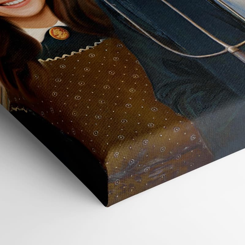 Custom Couple Portrait Canvas Art - Personalized Gift for Couples