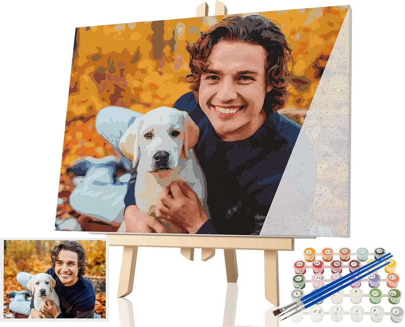Personalized Paint by Numbers Kit for Adults - DIY Acrylic Home Decor (12