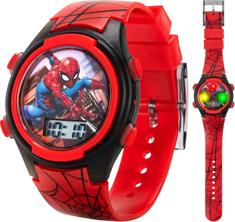 Spider-Man Kids Digital Watch – Interactive, Adjustable, Durable
