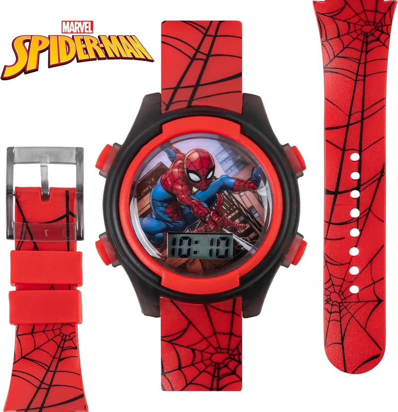 Spider-Man Kids Digital Watch – Interactive, Adjustable, Durable