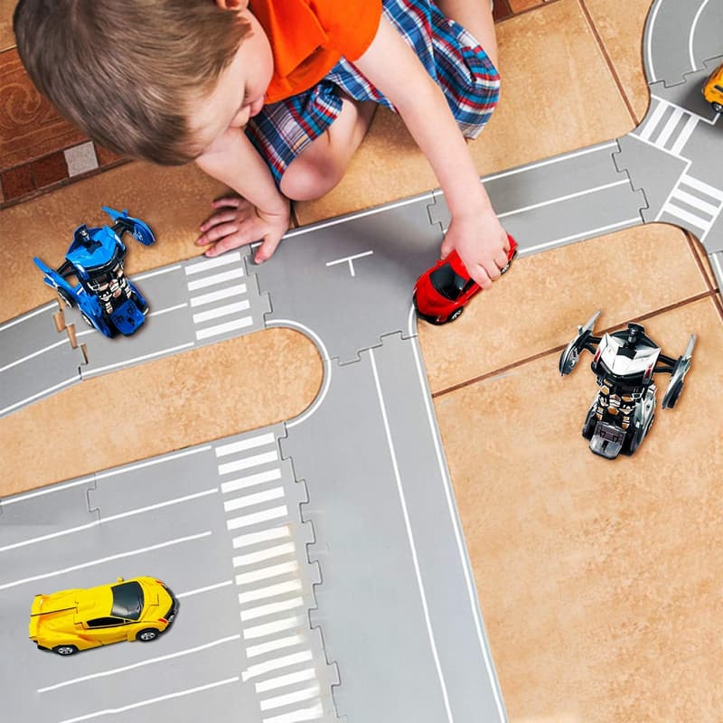 Transforming Friction-Powered Toy Cars for Boys Age 3-8