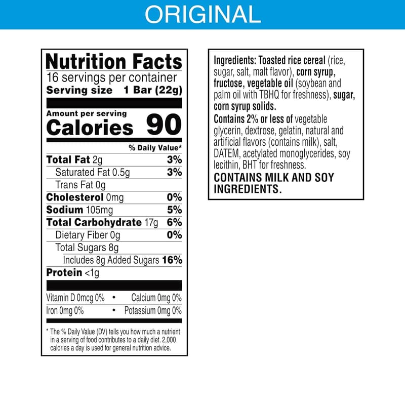 Kids' Snack Bars - Original Rice Krispies Treats (Pack of 2)