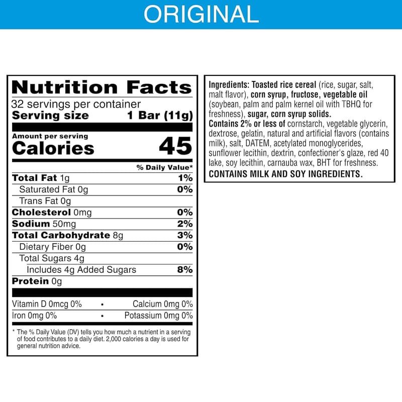 Holiday Rice Krispies Treats Mini Bars with Sprinkles, 12.4oz