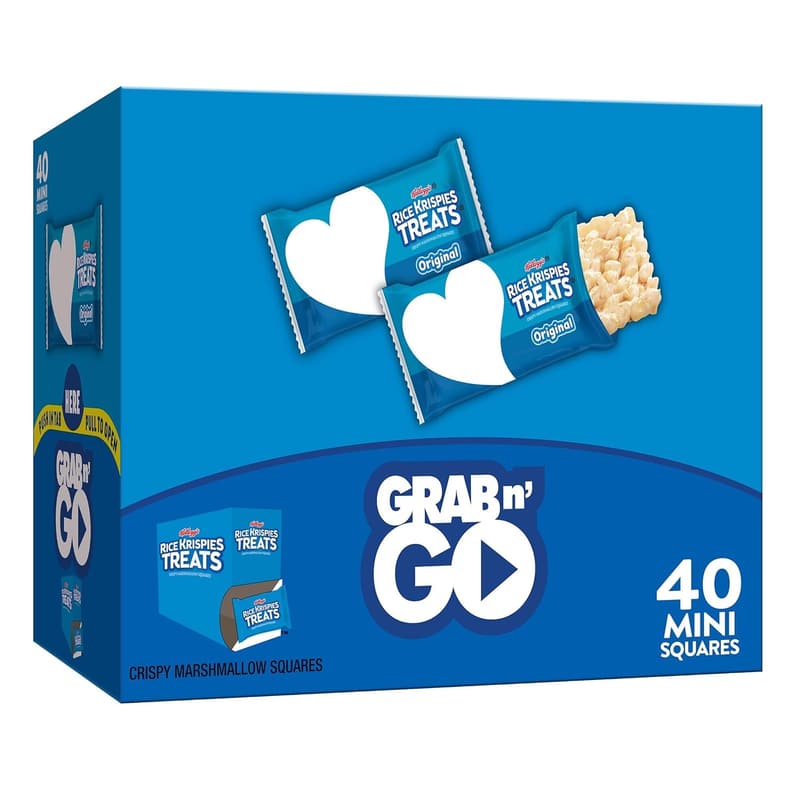 Rice Krispies Treats Mini Squares, Kids Snack, 15.5oz Box