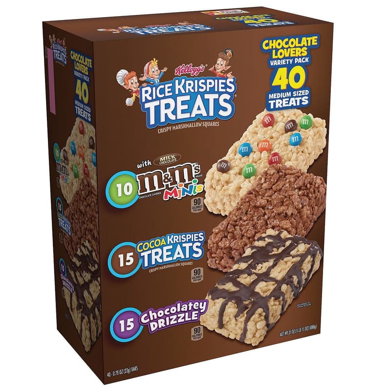 Kellogg's Rice Krispies Treats Variety Pack (40 Count)