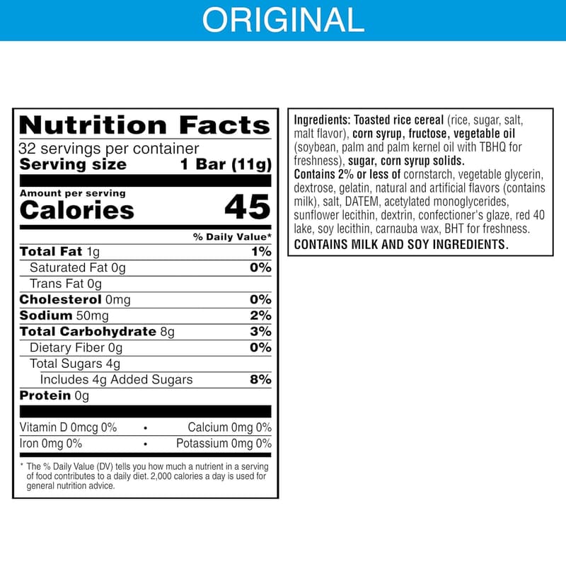 Valentine's Day Mini Marshmallow Cereal Bars, 32 Count