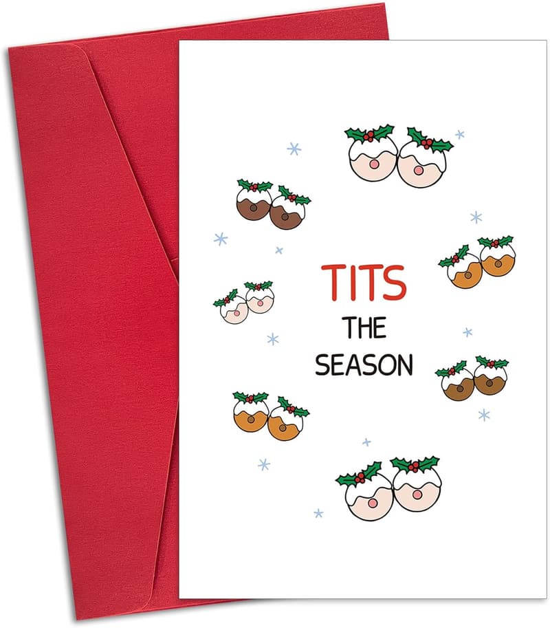 Humorous Christmas Card for Partner or Husband